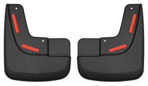 Ford F-150 Mud Guards - Front - Husky Liners - Custom-Molded - Black - `17-`18